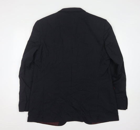 Marks and Spencer Men's Navy Pinstripe Blazer 46 L