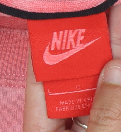 Nike Women's Pink Pullover Sweatshirt L