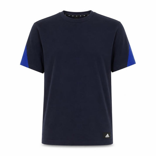 Mens UK Size M adidas Blue  Cotton Blend T-Shirt