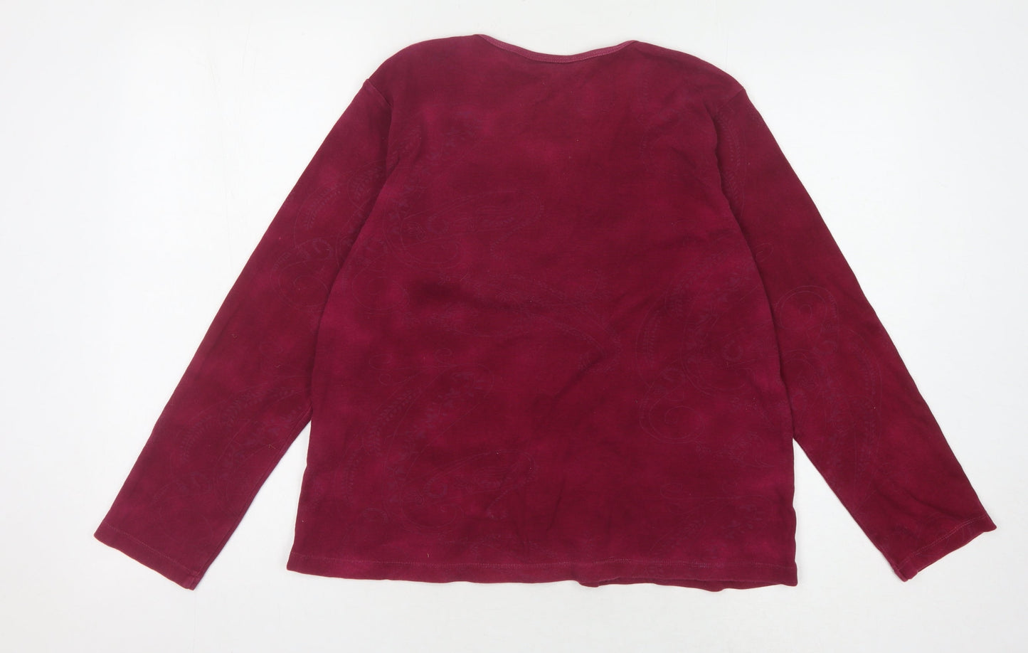 Style by EWM Women's Red Long Sleeve Top Size 18-20
