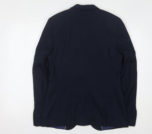 Topman Men's Blue Blazer, 38 Chest, Formal Jacket