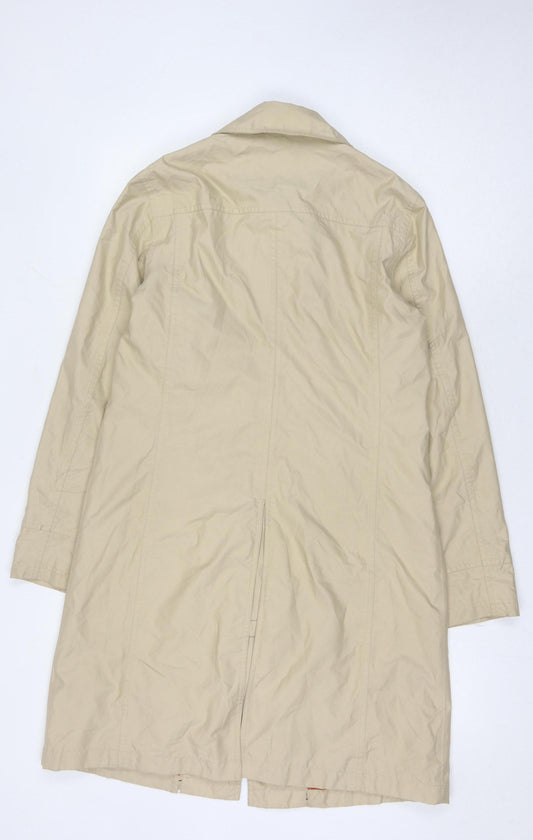 Lands' End Women's Beige Long Coat, Size S