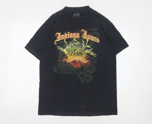 Disney Indiana Jones Men's Black L T-Shirt Adventure
