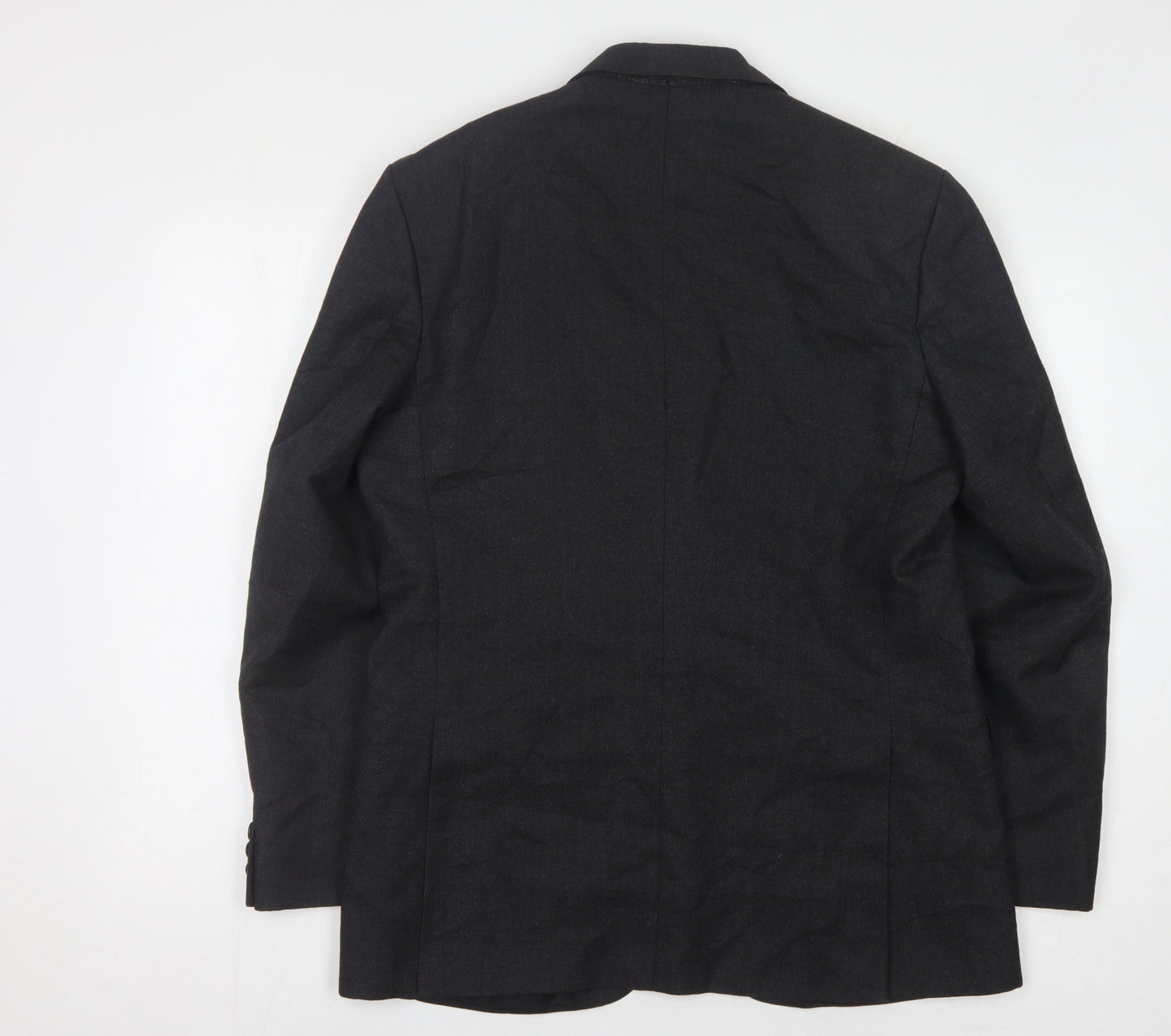 Pin Stripe Men's Grey Blazer Size 40 Regular Fit