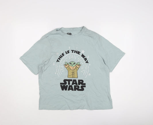 Star Wars Women's Blue Graphic T-Shirt Size 12-14
