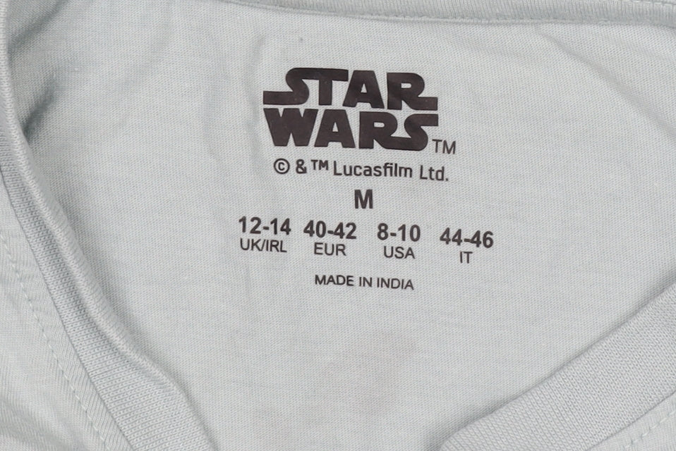 Star Wars Women's Blue Graphic T-Shirt Size 12-14