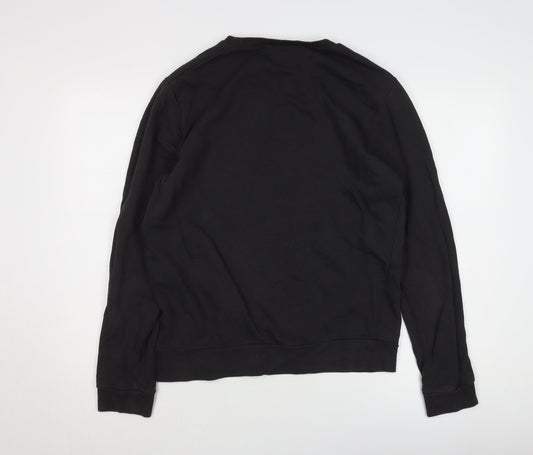 ASOS Men's Black Graphic Pullover Sweatshirt Medium