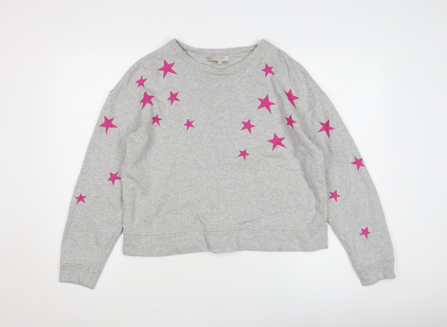 Hobbs Women's Grey Star Pullover Sweatshirt M