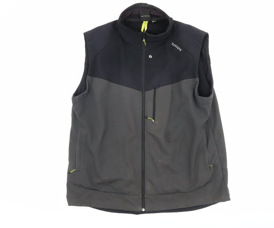 TOG 24 Men's Black Waistcoat 2XL, Zipped Pockets