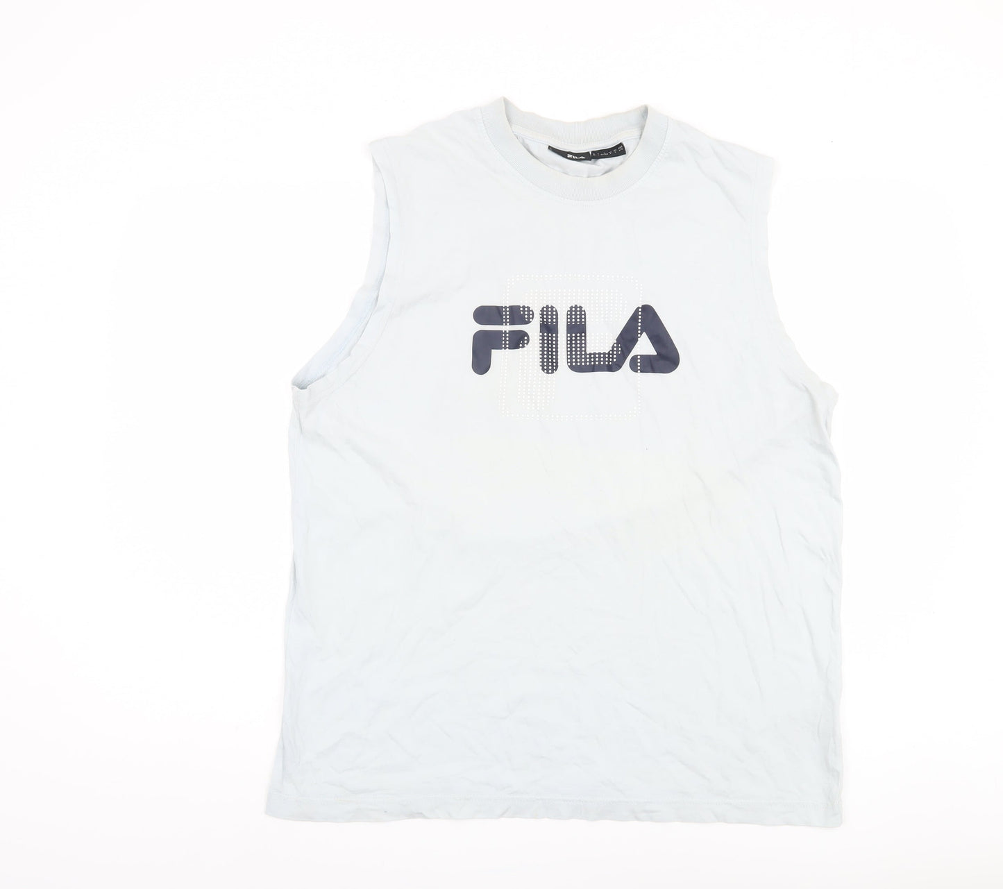 Fila Men’s White Cotton Sleeveless T-Shirt L