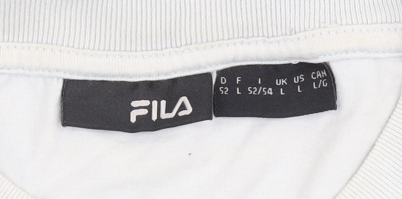 Fila Men’s White Cotton Sleeveless T-Shirt L
