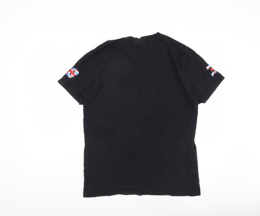 Top Racers Men's Black Logo T-Shirt M
