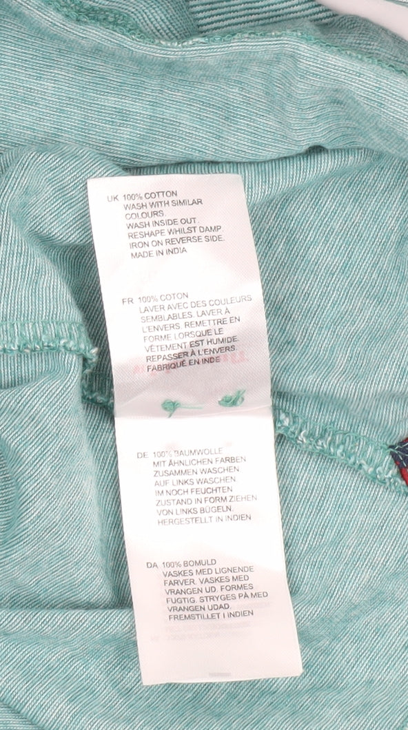 White Stuff Men's Green Polo Shirt, Size L