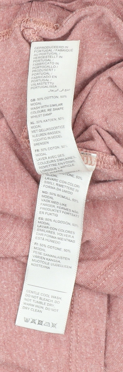 FatFace Women's Pink 3/4 Sleeve Basic T-Shirt Size 10