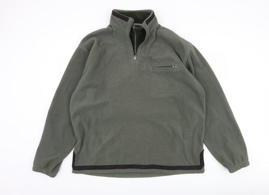 Petroleum Men's Green Pullover Fleece Sweatshirt XL