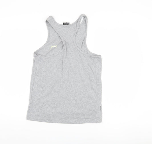 Slazenger Men's Grey Sleeveless T-Shirt - Small, Regular Fit