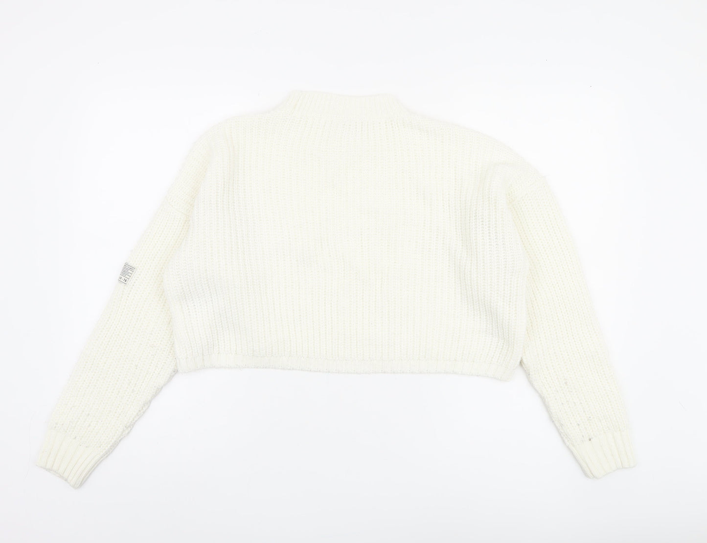 Urban Outfitters Women's XS White Chunky Knit Pullover Jumper