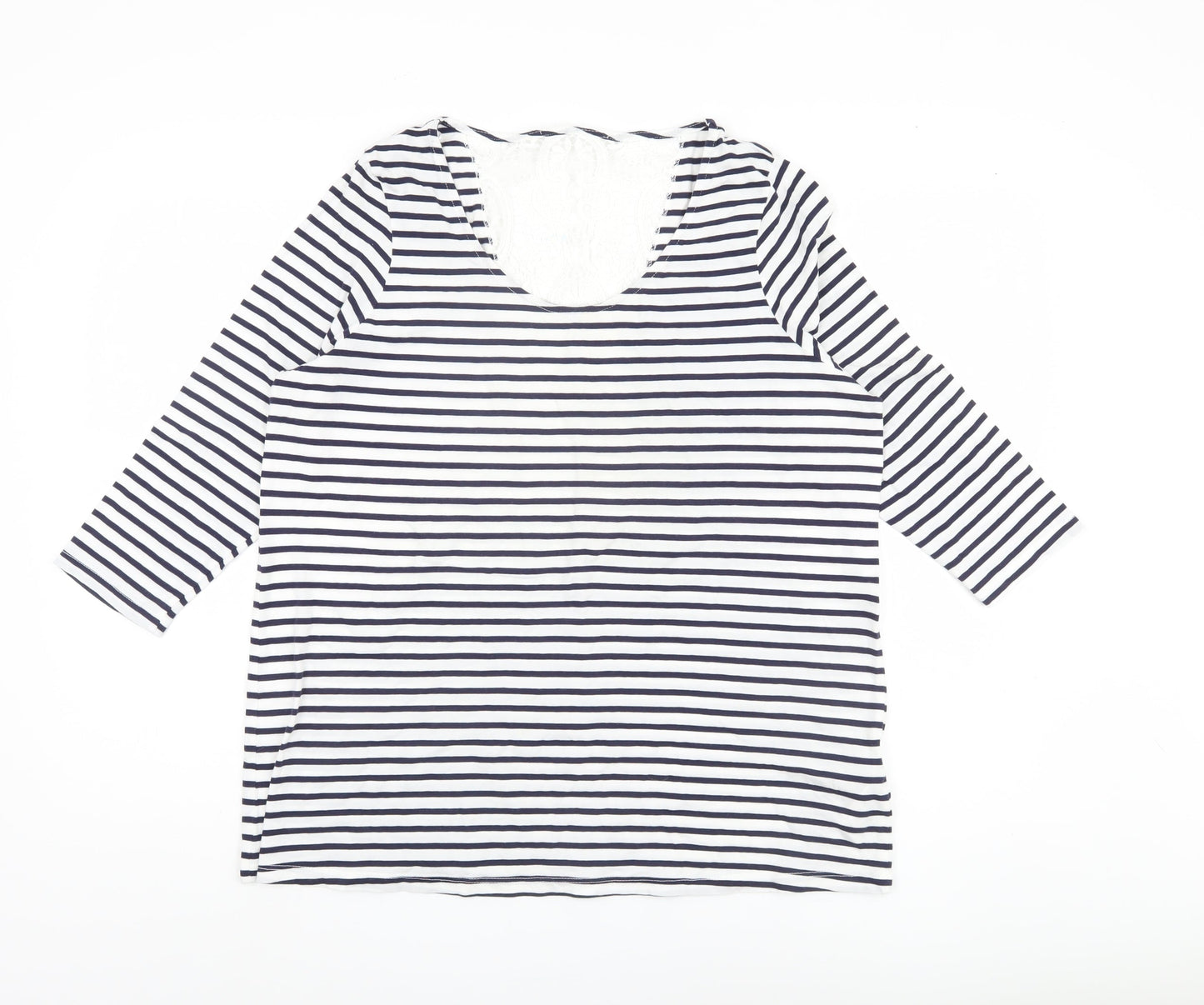Marks and Spencer Women's Striped Top, Size 18, Multicoloured