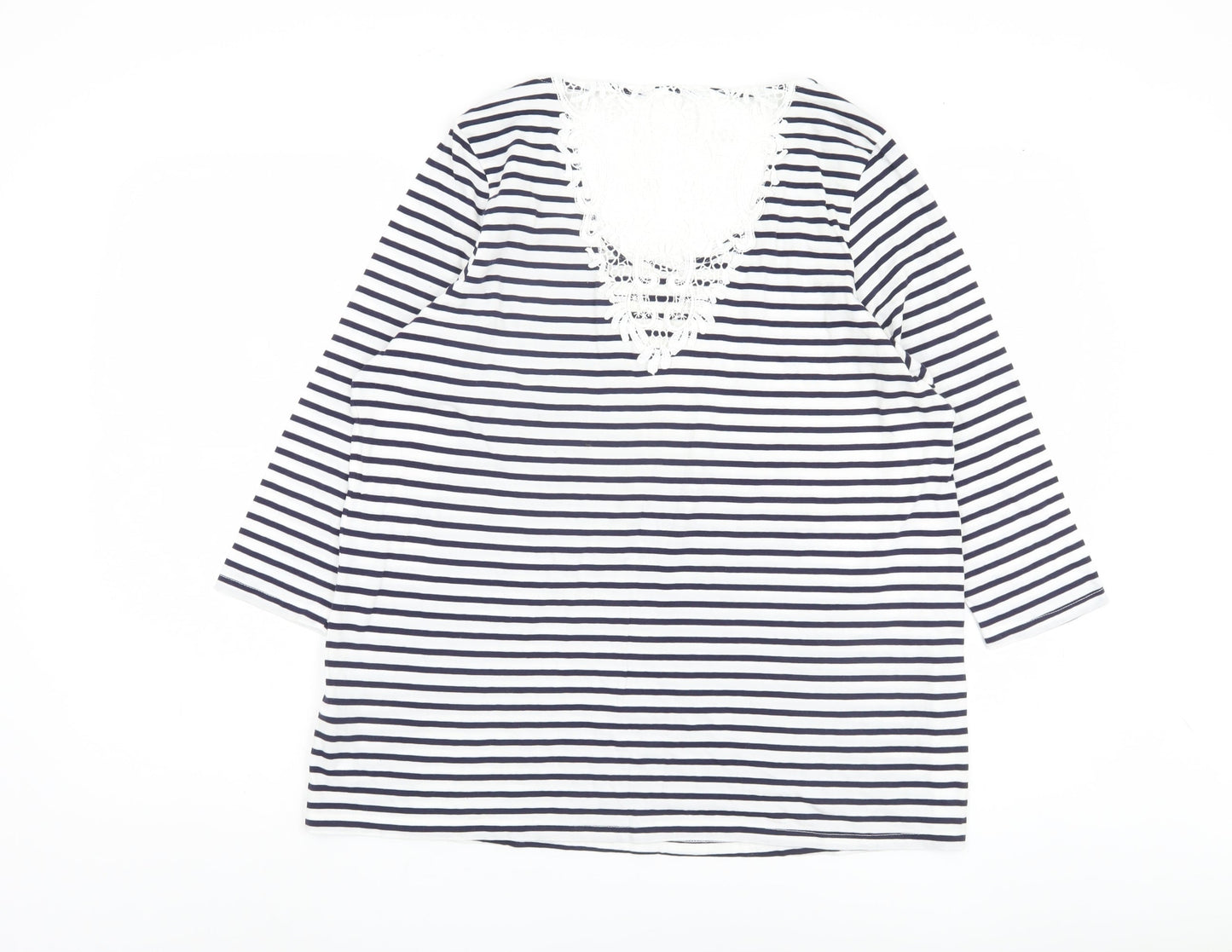 Marks and Spencer Women's Striped Top, Size 18, Multicoloured