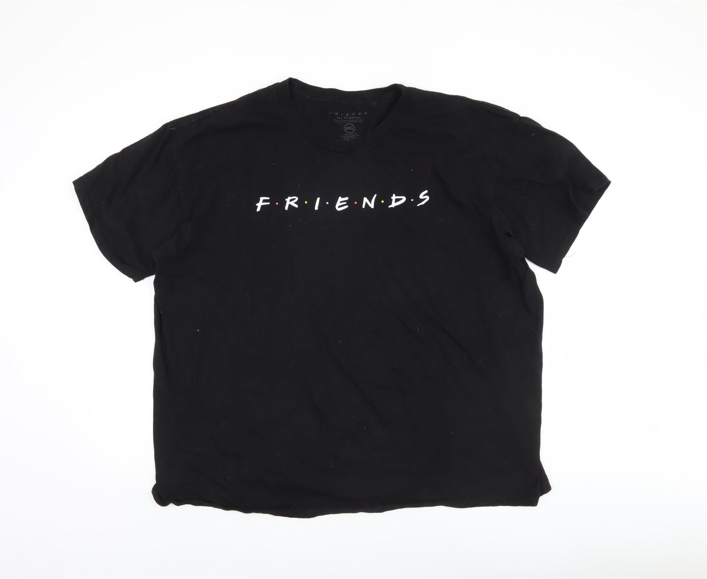 FRIENDS Black 2XL Unisex T-Shirt - Iconic TV Graphic