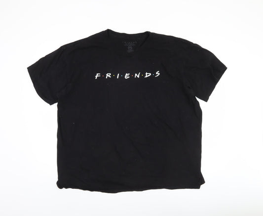 FRIENDS Black 2XL Unisex T-Shirt - Iconic TV Graphic