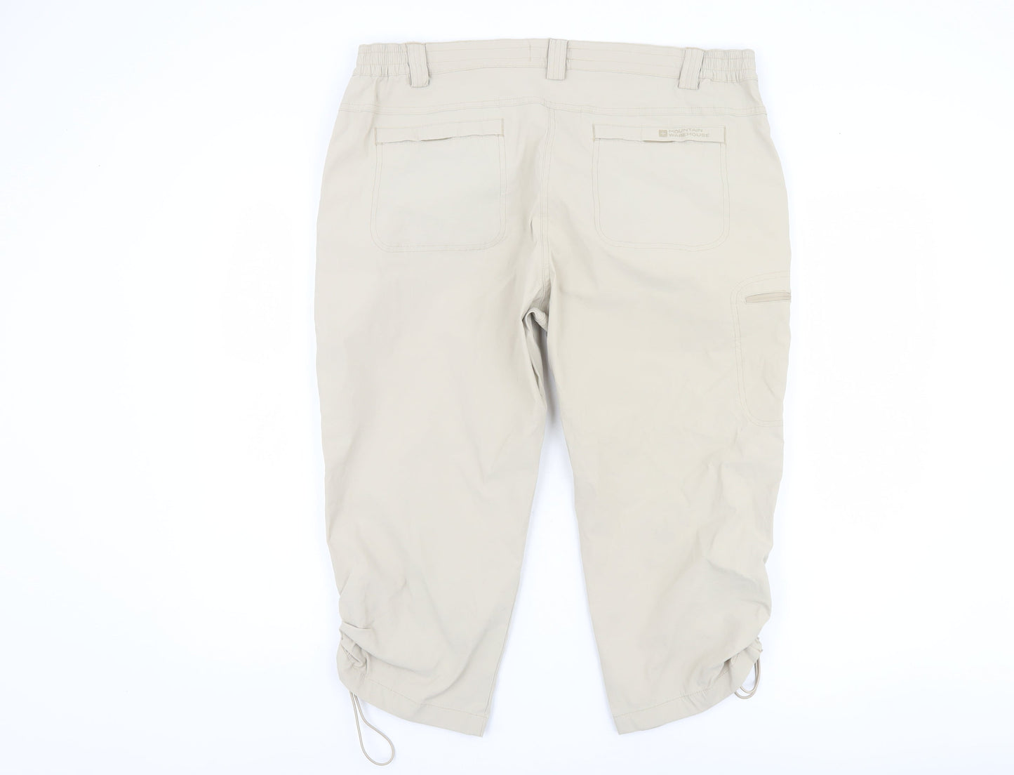 Mountain Warehouse Women's Beige Cargo Trousers Size 16