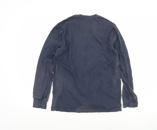 Polo Ralph Lauren Boys Blue Long Sleeve Shirt, Size M, Cotton