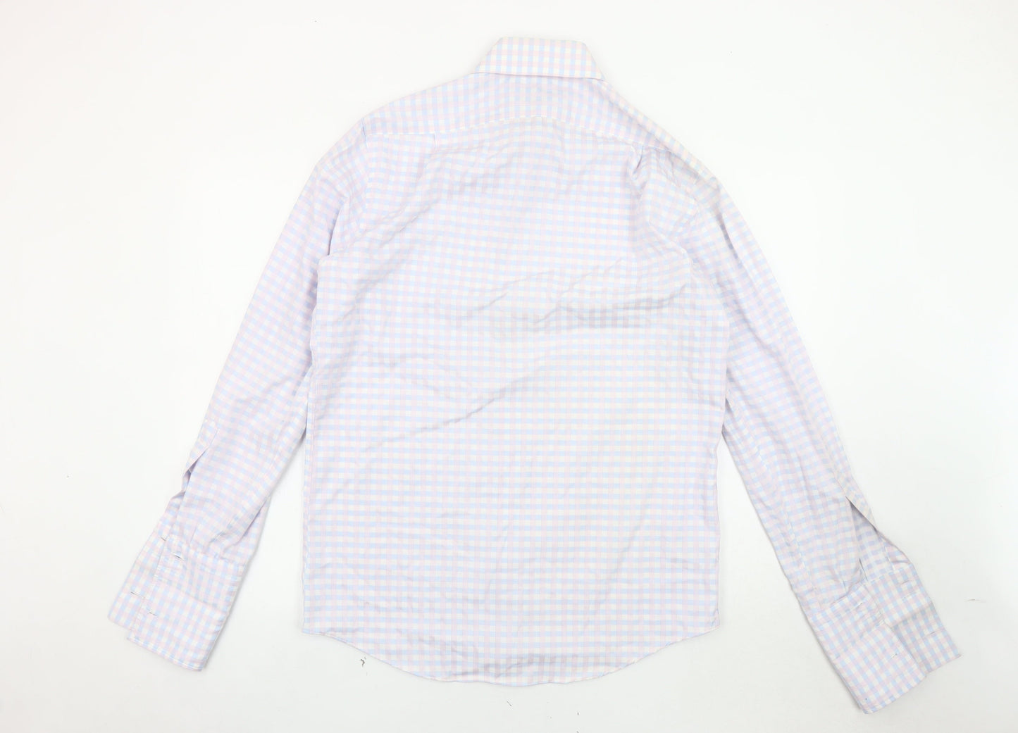 Marks and Spencer Men's Check Long Sleeve Shirt, 39