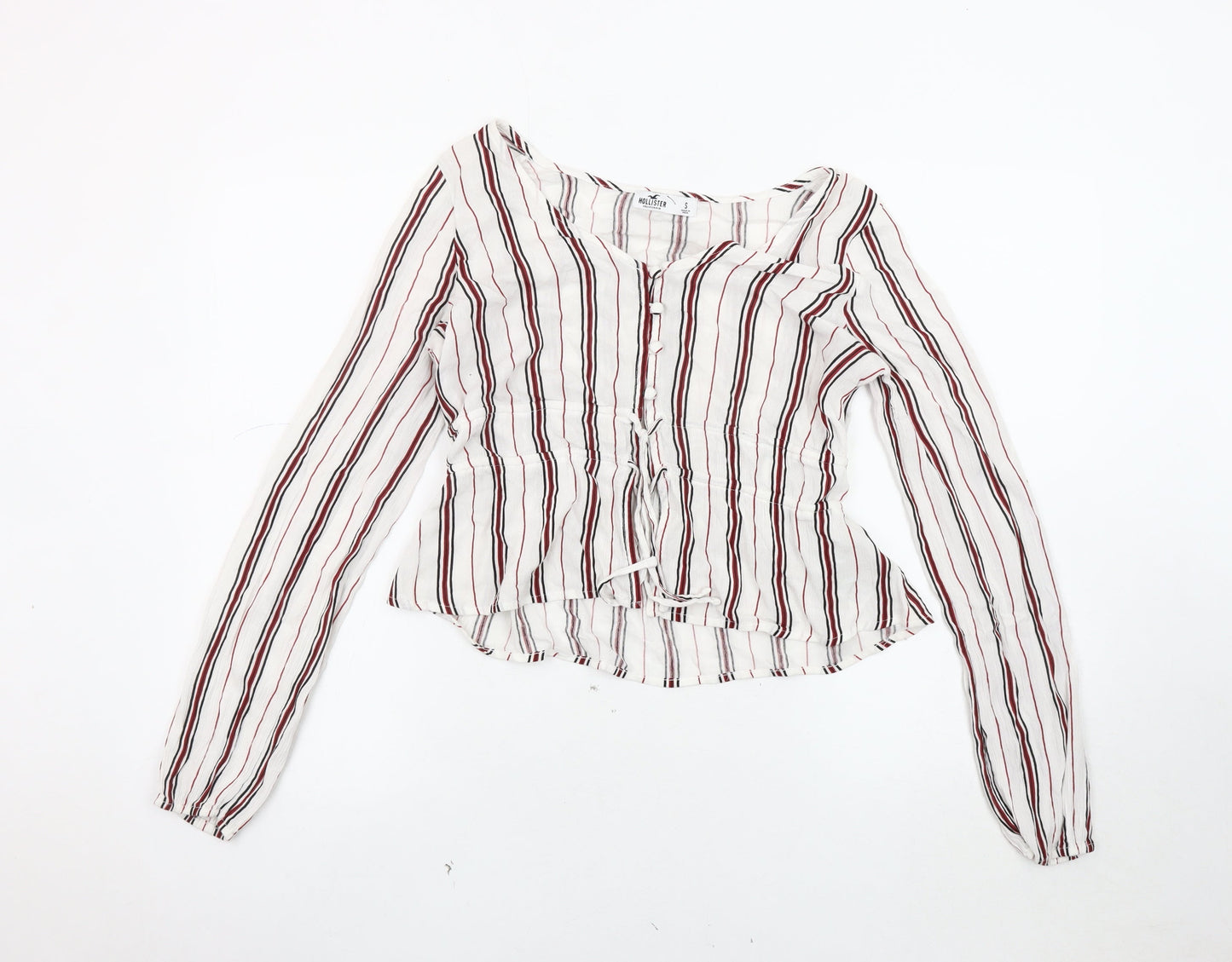 Hollister Women's Multicoloured Striped Blouse S