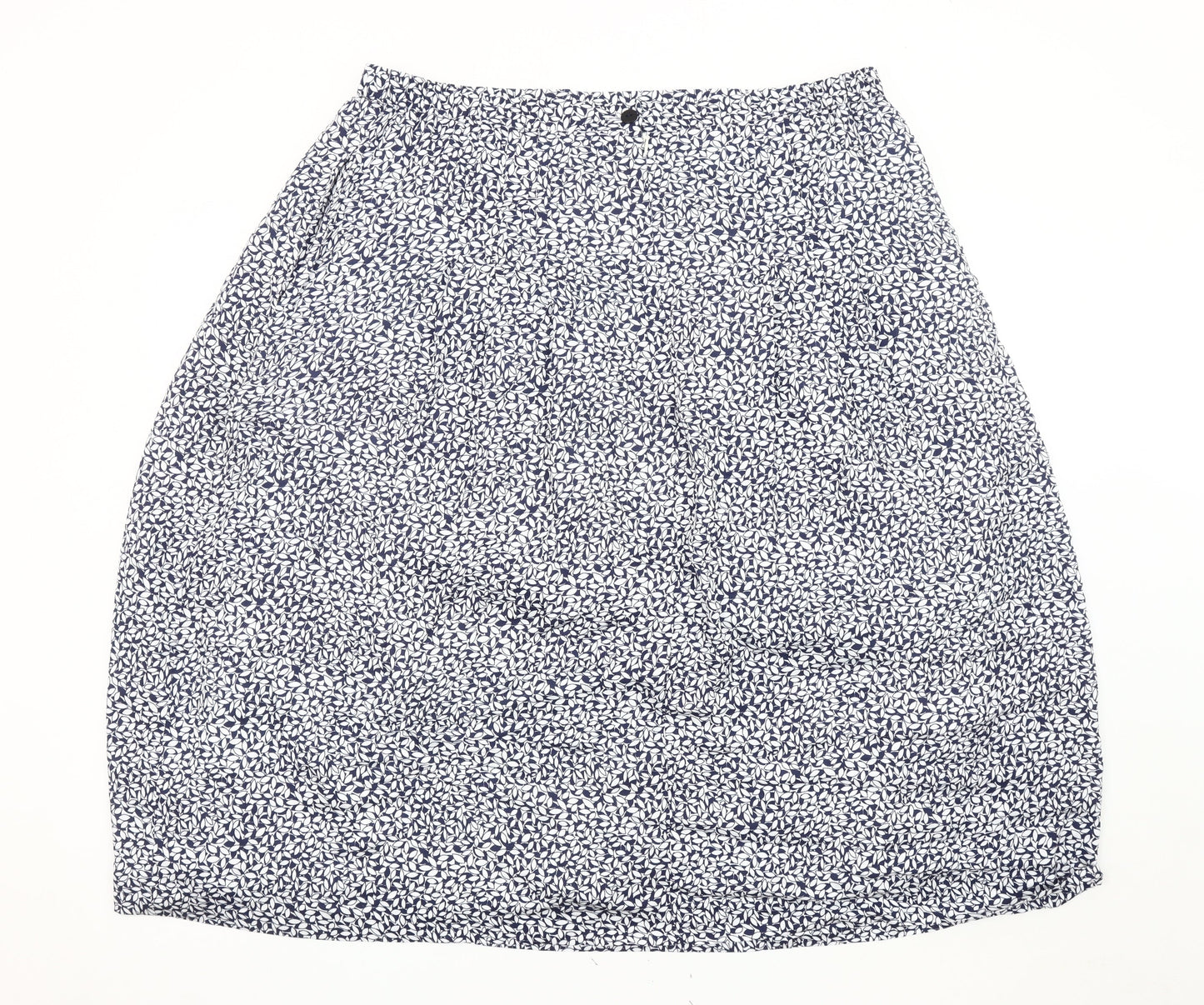 Cotswold Collections Women's Blue Midi Floral Skirt, Size 14