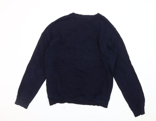Arrow Men's Blue Graphic Pullover Sweatshirt L