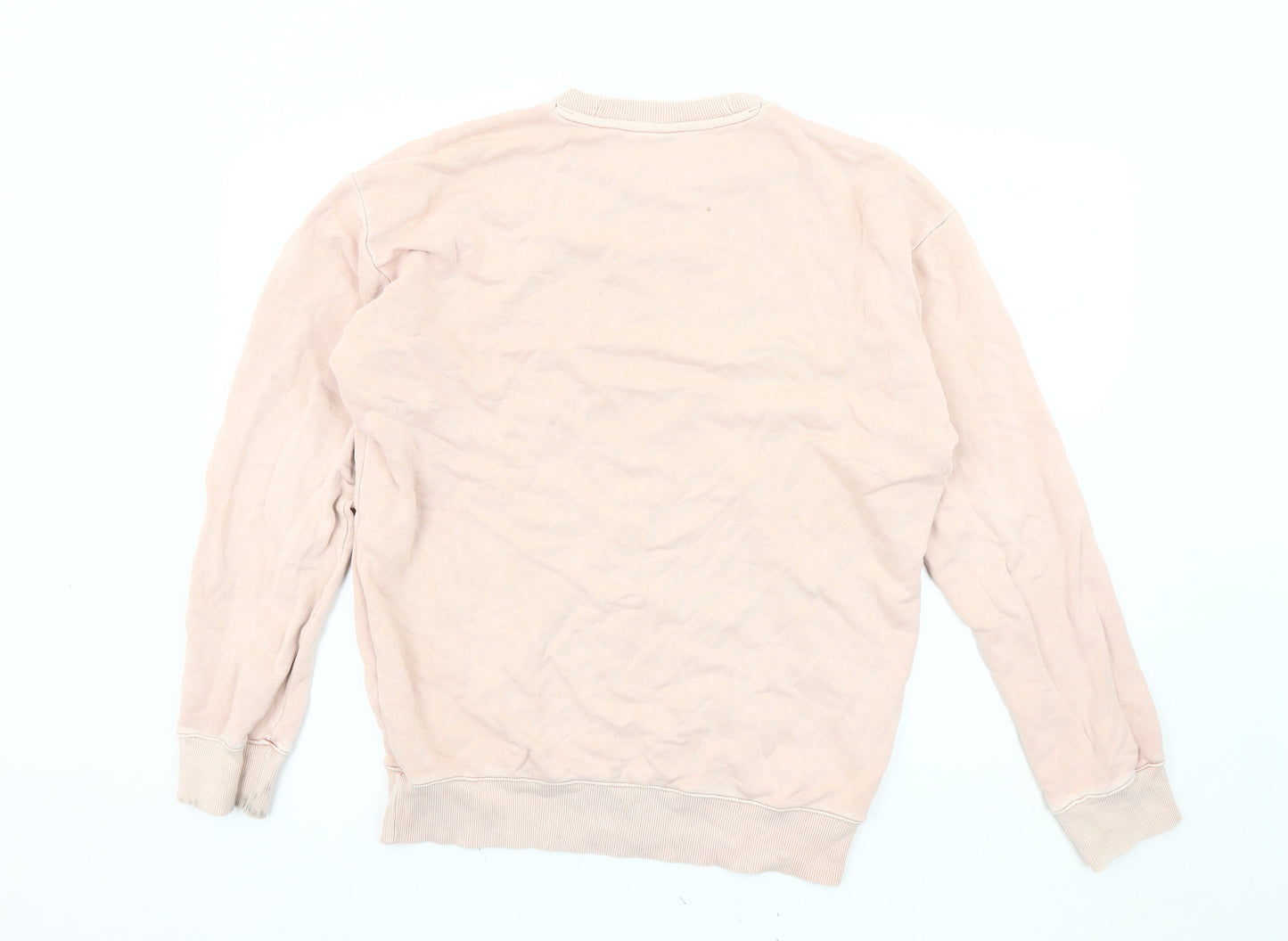 Reebok Beige Unisex Pullover Sweatshirt, Size S, Casual