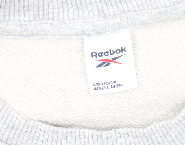 Reebok Men's Grey XS Pullover Sweatshirt Logo