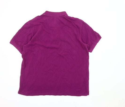 Lyle & Scott Men's Purple Polo Shirt Large