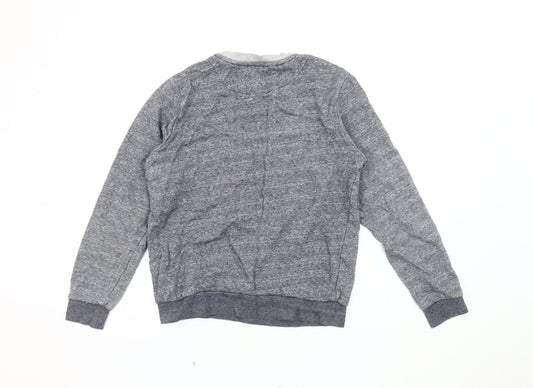 River Island Men's Grey Pullover Sweatshirt Size S