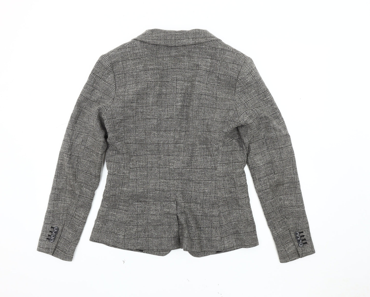 H&M Women's Grey Blazer, Size 10, Regular Fit, Lined