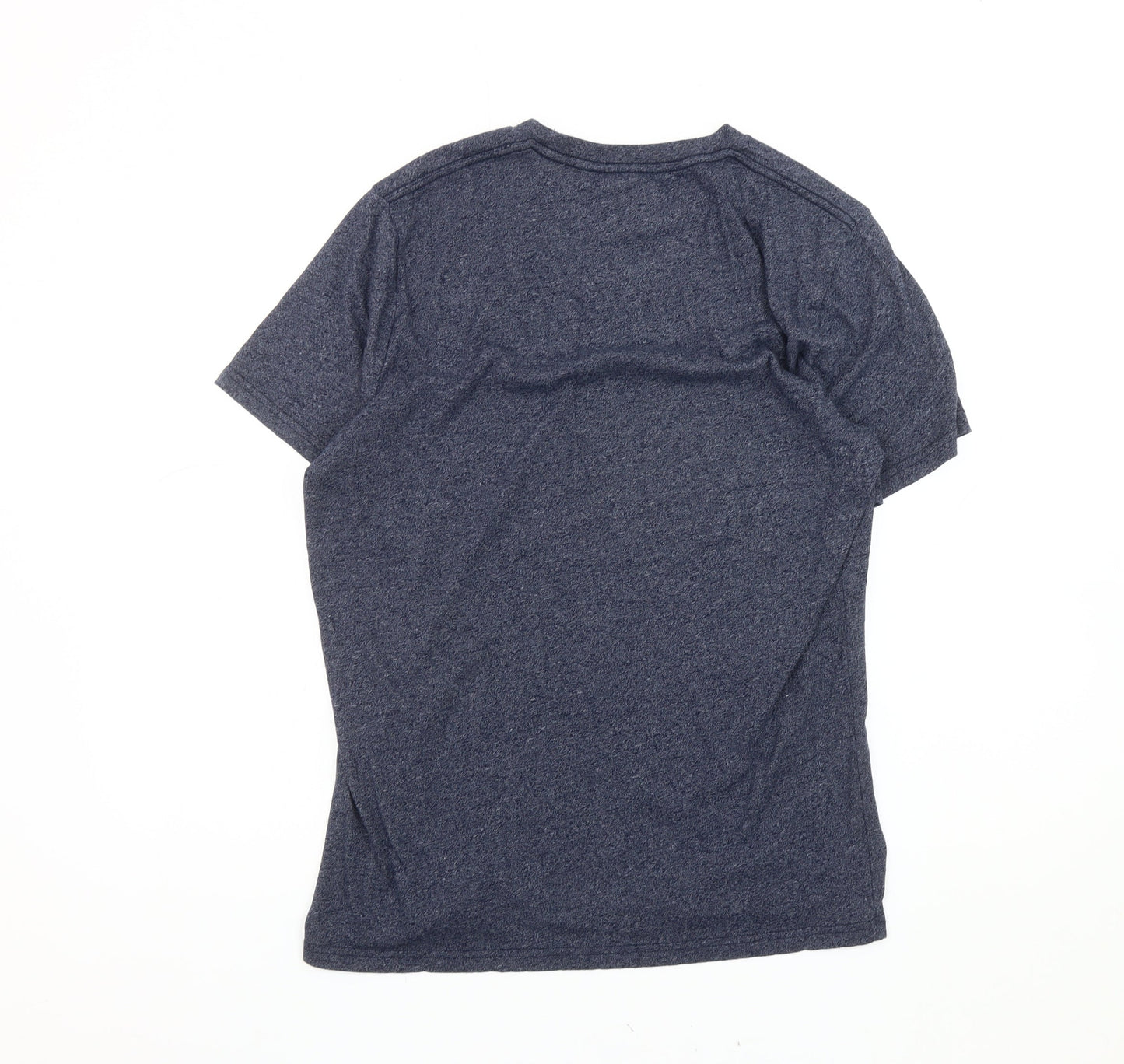 Hollister Men's Blue Crew Neck T-Shirt, Size L