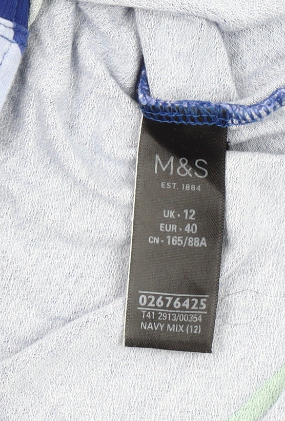 Marks and Spencer Women's Blue Floral Top