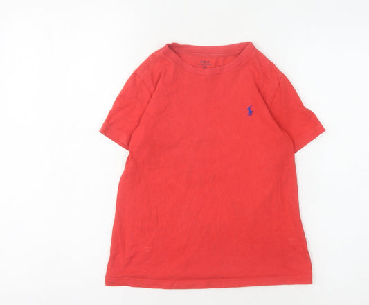 Ralph Lauren Boys Red T-Shirt 6 Years Casual Cotton