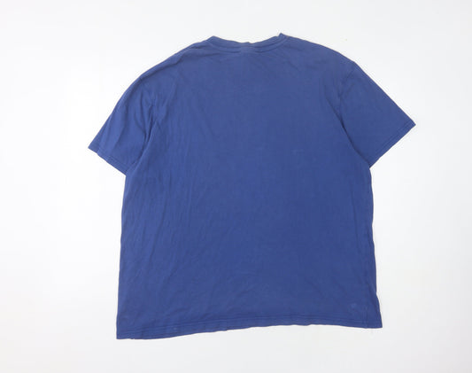 McKenzie Men's Blue Crew Neck 2XL T-Shirt Short Sleeve