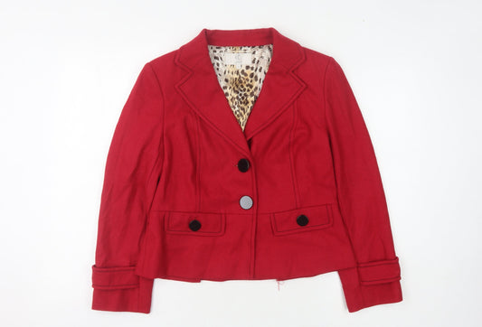 CC Petite Red Blazer for Women, Size 10, Classic Style