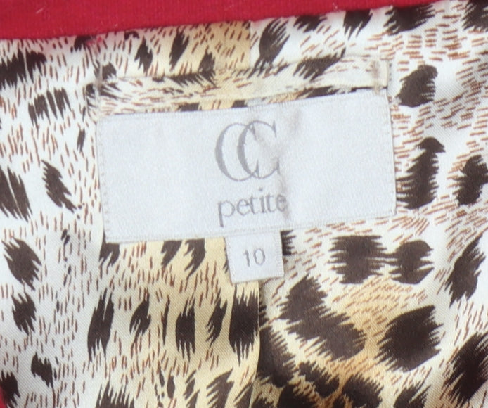 CC Petite Red Blazer for Women, Size 10, Classic Style
