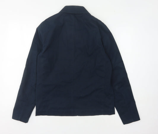 Peter Werth Men's Blue Cotton Jacket, Size S, Basic Style