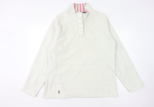 Toggi Women's White Henley Sweatshirt Size 18