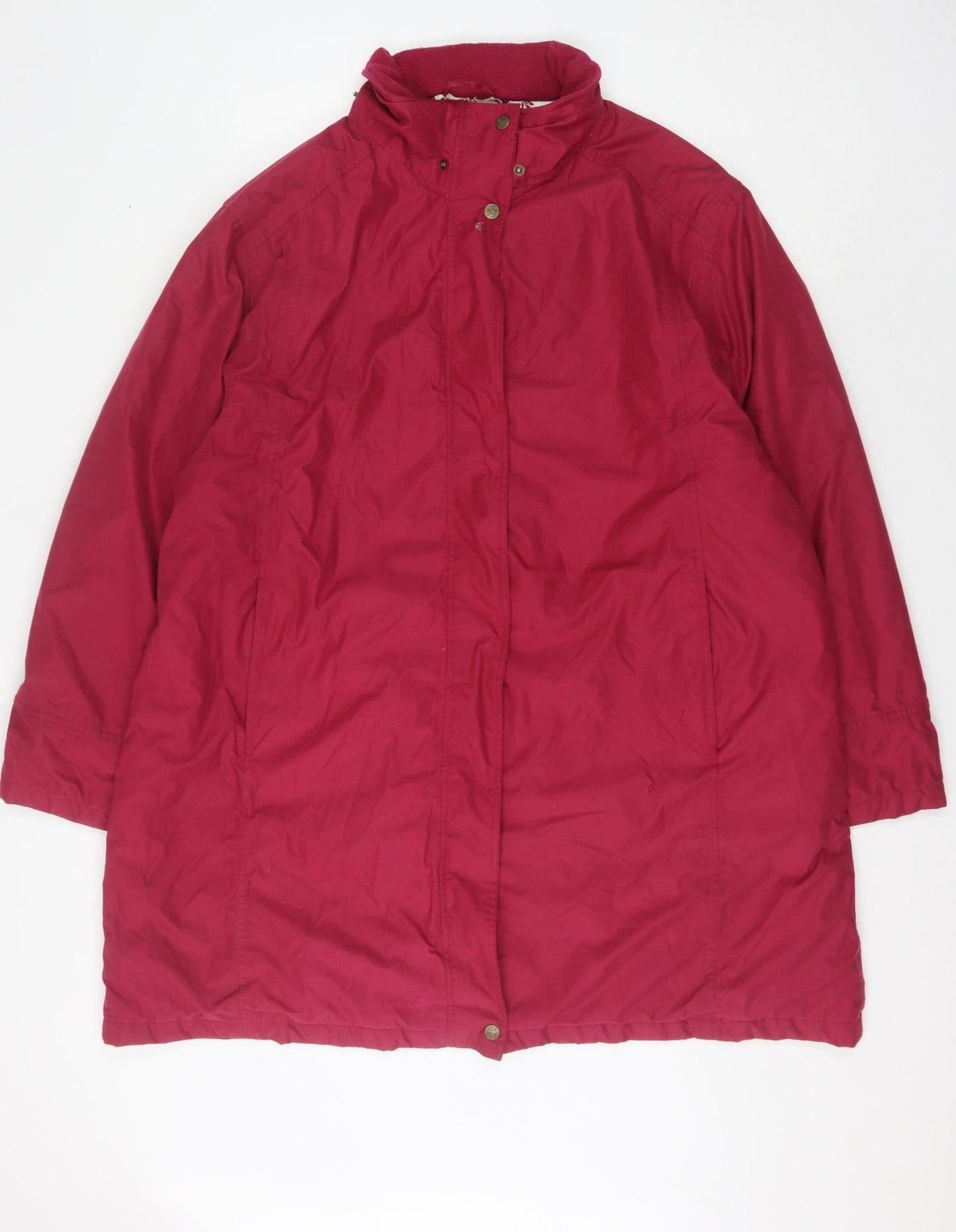 Jack Murphy Women's Plus Red Long Coat Size 24