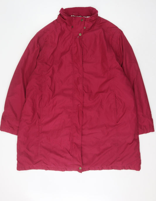 Jack Murphy Women's Plus Red Long Coat Size 24
