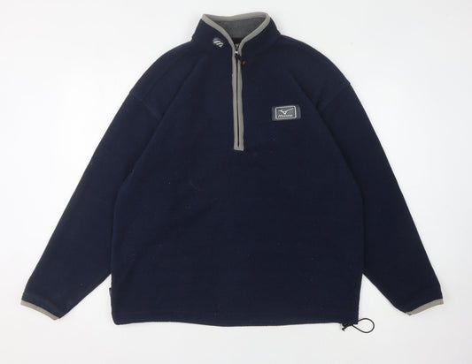 Mizuno Men's Blue 1/4 Zip Sweatshirt M