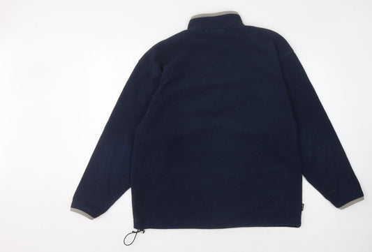 Mizuno Men's Blue 1/4 Zip Sweatshirt M