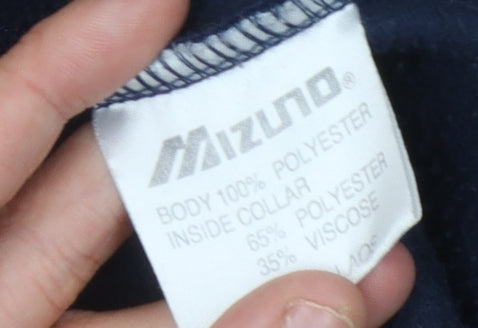 Mizuno Men's Blue 1/4 Zip Sweatshirt M