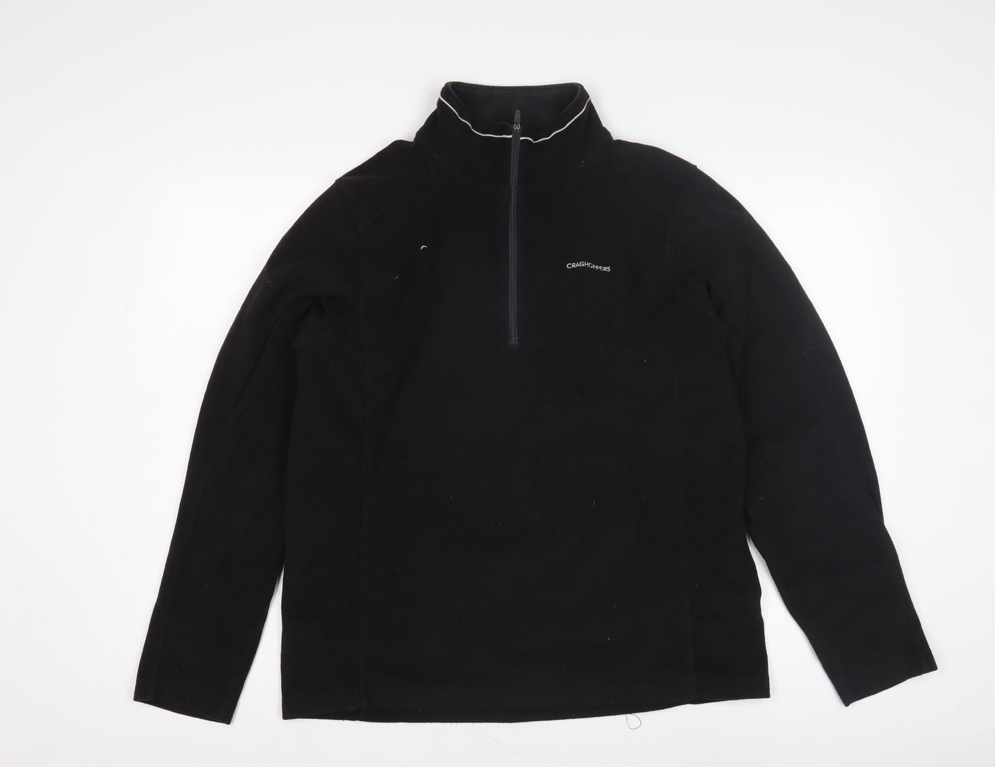 Craghoppers Men's Black 1/2 Zip Fleece Sweatshirt Medium